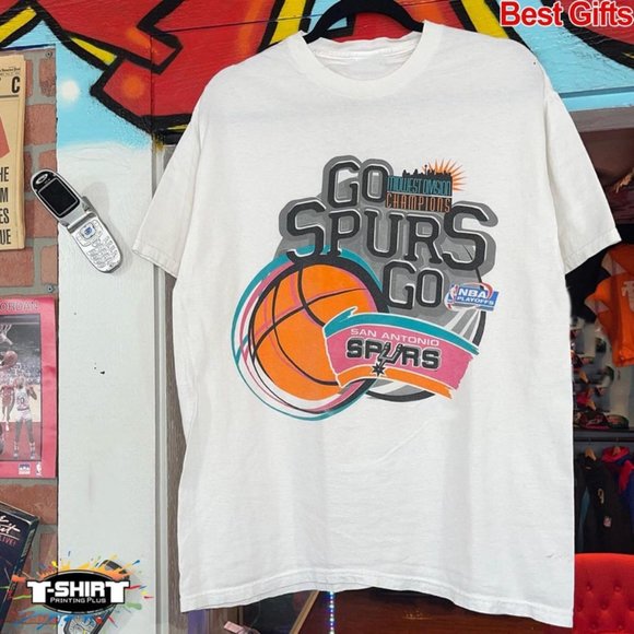 Vintage Style NBA San Antonio Spurs Logo Shirt, San Antonio Spurs Shirt, NBA - Picture 1 of 2